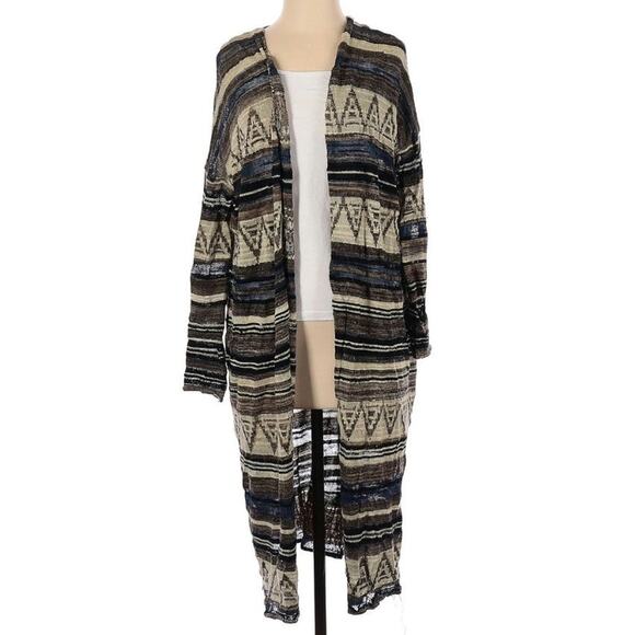 Free People Boho Print Cardigan Sweater - Picture 1 of 7